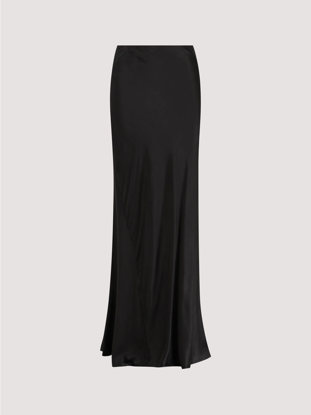 NWT Black Satin Maxi Skirt